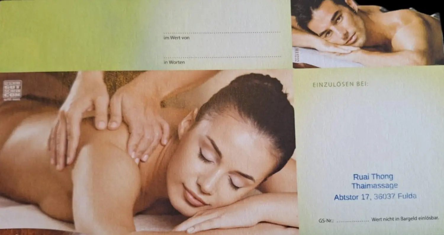 Ruai Thong Thai Massage - Gutscheine